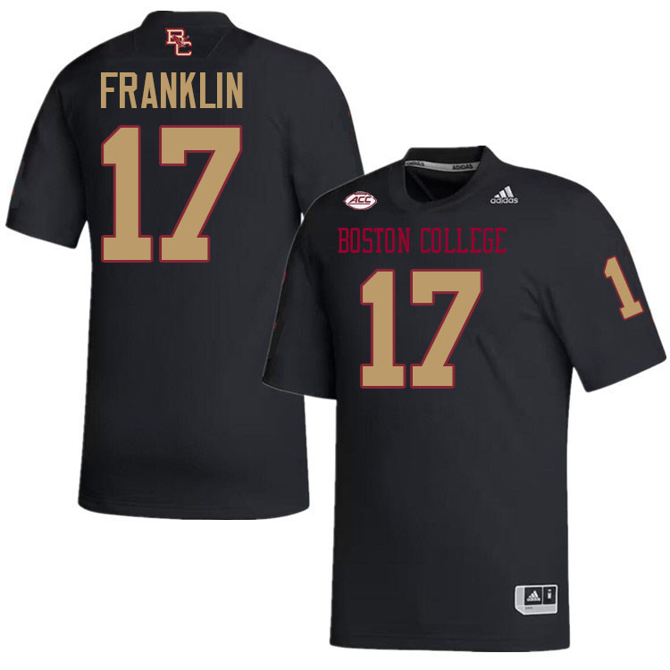 Jeremiah Franklin Jersey,#17 Jeremiah Franklin Boston College Eagles Football Jersey,Uniforms-Black